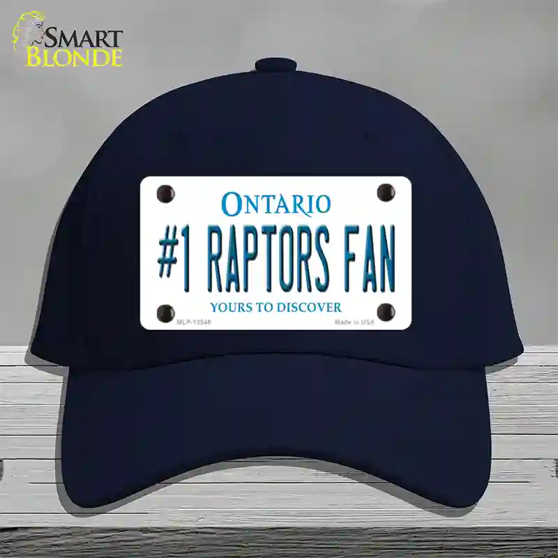 Number 1 Raptors Fan Novelty License Plate Hat Tag Cotton Navy