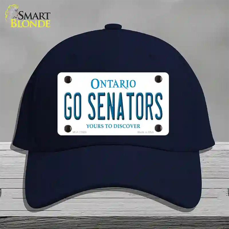 Go Senators Novelty License Plate Hat Tag Cotton Navy