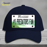 Number 1 Predators Fan Novelty License Plate Hat Tag Cotton Navy