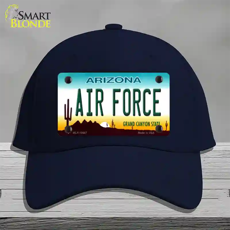 Air Force Arizona Novelty License Plate Hat Tag Cotton Navy