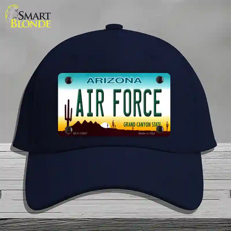 Air Force Arizona Novelty License Plate Hat Tag Cotton / Navy