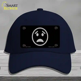 Worried Black Novelty License Plate Hat Tag Cotton Navy