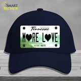 More Love Novelty License Plate Hat Tag Cotton Navy