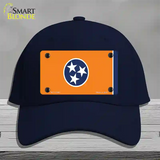Tennessee Flag Orange Novelty License Plate Hat Tag Cotton Navy