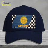 Georgia Racing Flag Novelty License Plate Hat Tag Cotton Navy