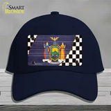 New York Racing Flag Novelty License Plate Hat Tag Cotton Navy