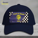 Oregon Racing Flag Novelty License Plate Hat Tag Cotton Navy