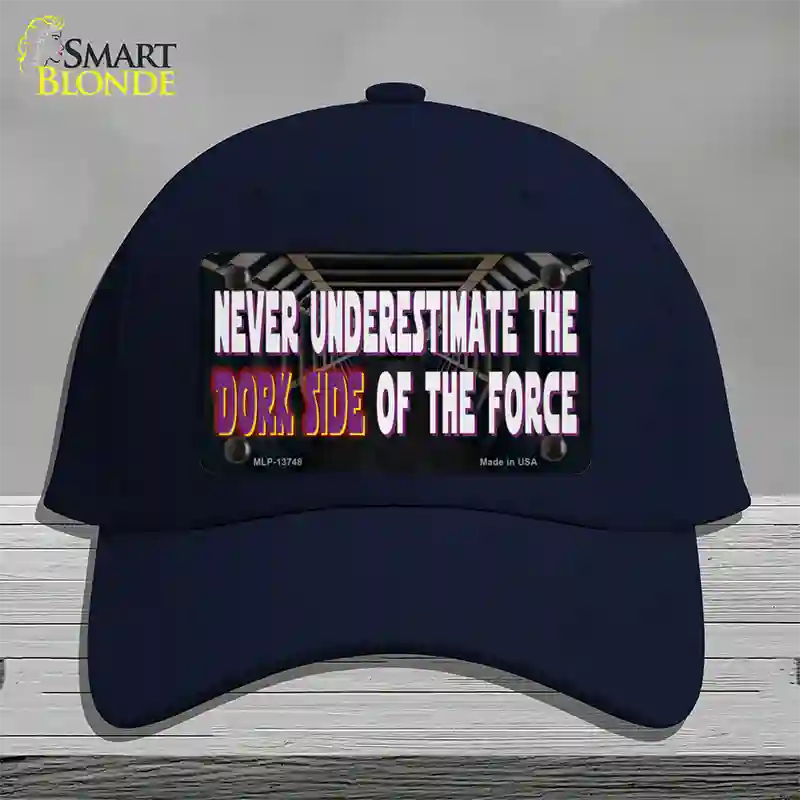 The Dork Side Novelty License Plate Hat Tag Cotton Navy