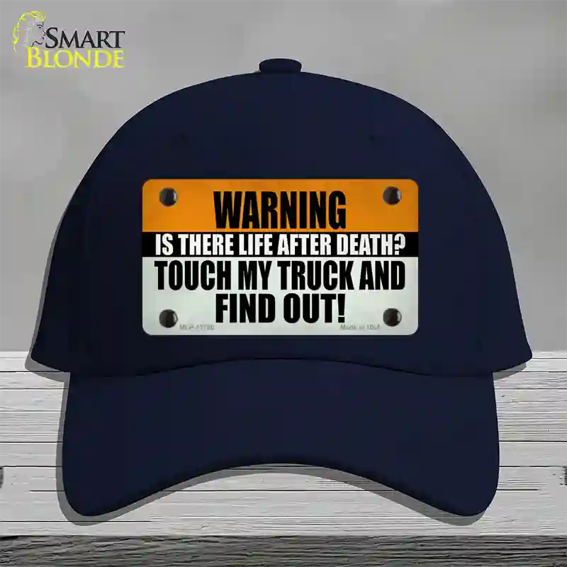 Dont Touch My Truck Novelty License Plate Hat Tag Cotton Navy