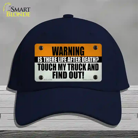 Dont Touch My Truck Novelty License Plate Hat Tag Cotton Navy