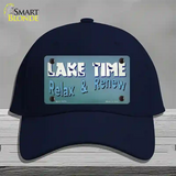 Lake Time Novelty License Plate Hat Tag Cotton Navy