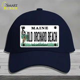 Old Orchard Beach Maine Novelty License Plate Hat Tag Cotton Navy