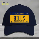 Bills New York Yellow Novelty License Plate Hat Tag Cotton Navy