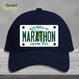 Marathon Florida Novelty License Plate Hat Tag Cotton Navy