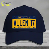 Allen 17 New York Novelty License Plate Hat Tag Cotton Navy