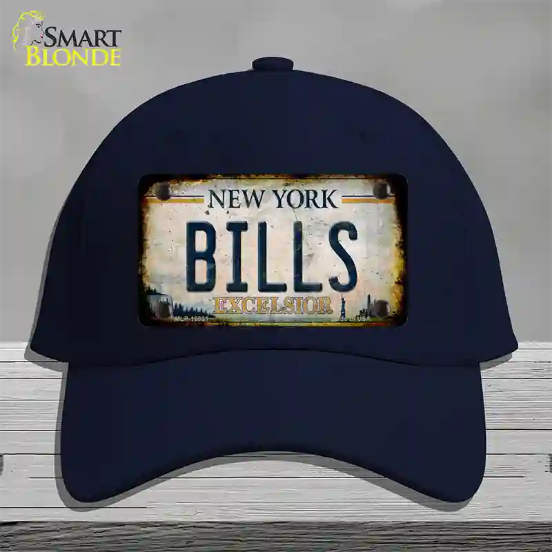 Bills Excelsior New York Rusty Novelty License Plate Hat Tag Cotton Navy