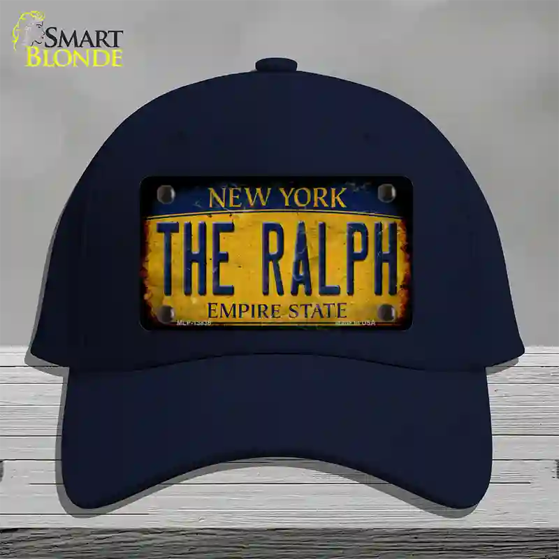 The Ralph New York Rusty Novelty License Plate Hat Tag Cotton Navy