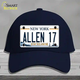 Allen 17 NY Excelsior Novelty License Plate Hat Tag Cotton Navy