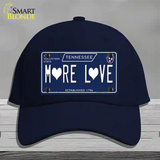 More Love Hearts Tennessee Blue Novelty License Plate Hat Tag Cotton Navy