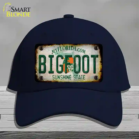 Bigfoot Florida Novelty License Plate Hat Tag Cotton / Navy