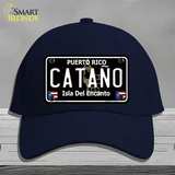 Catano Puerto Rico Black Novelty License Plate Hat Cotton / Navy