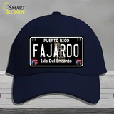 Fajardo Puerto Rico Black Novelty License Plate Hat Cotton / Navy