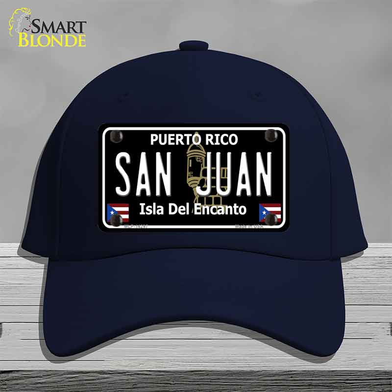 San Juan Puerto Rico Black Novelty License Plate Hat HAT-MLP-14297