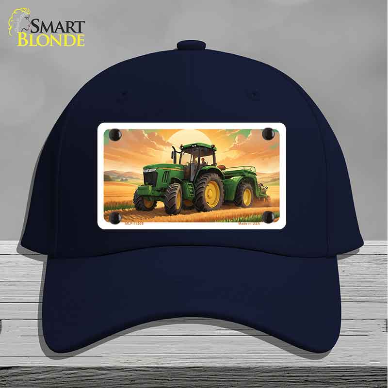 Tractor Sunset Novelty License Plate Hat HAT-MLP-14508
