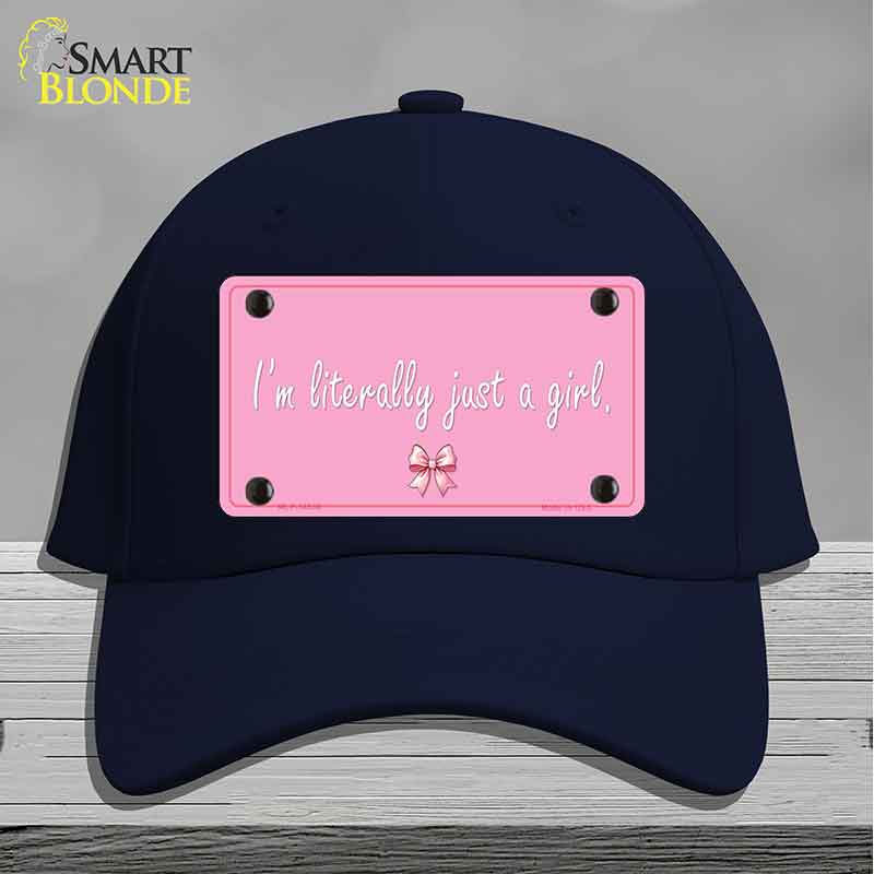 Im Literally Just a Girl Novelty License Plate Hat HAT-MLP-14530