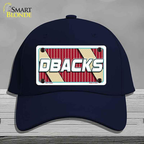 DBACKS Graphic Novelty License Plate Hat HAT-MLP-14565 Cotton Navy