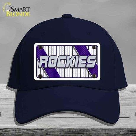 ROCKIES Graphic Novelty License Plate Hat HAT-MLP-14573 Cotton Navy