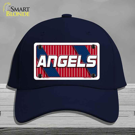 ANGELS Graphic Novelty License Plate Hat HAT-MLP-14577 Cotton Navy
