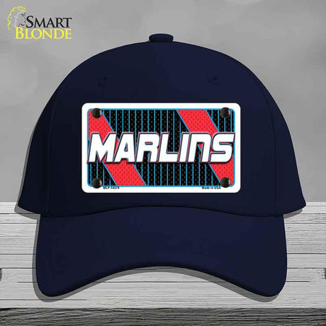 MARLINS Graphic Novelty License Plate Hat HAT-MLP-14579 Cotton Navy