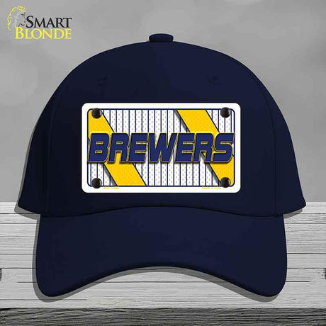 BREWERS Graphic Novelty License Plate Hat HAT-MLP-14580 Cotton Navy