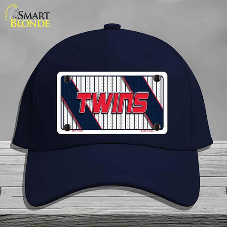 TWINS Graphic Novelty License Plate Hat HAT-MLP-14581 Cotton Navy