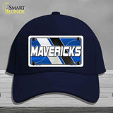 Navy blue cap with a 'MAVERICKS' license plate design on a gray background