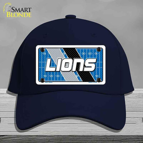 LIONS Graphic Novelty License Plate Hat HAT-MLP-14635 Cotton Navy