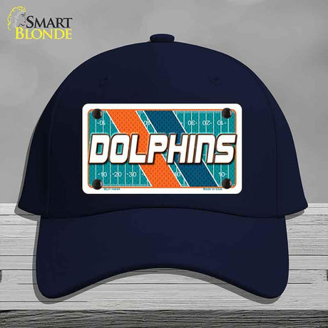 DOLPHINS Graphic Novelty License Plate Hat HAT-MLP-14644 Cotton Navy
