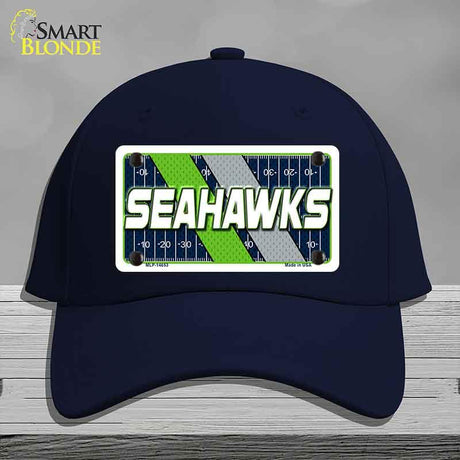 SEAHAWKS Graphic Novelty License Plate Hat HAT-MLP-14653 Cotton Navy