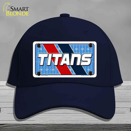 TITANS Graphic Novelty License Plate Hat HAT-MLP-14655 Cotton Navy