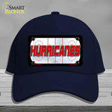 HURRICANES Graphic Novelty License Plate Hat HAT-MLP-14661 Cotton Navy