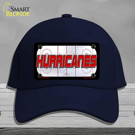HURRICANES Graphic Novelty License Plate Hat HAT-MLP-14661 Cotton Navy