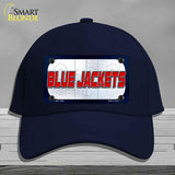 BLUE JACKETS Graphic Novelty License Plate Hat HAT-MLP-14664 Cotton Navy