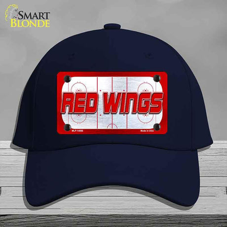 RED WINGS Graphic Novelty License Plate Hat HAT-MLP-14666 Cotton Navy