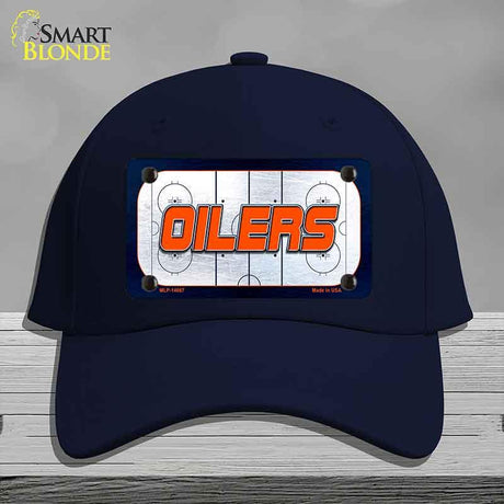 OILERS Graphic Novelty License Plate Hat HAT-MLP-14667 Cotton Navy
