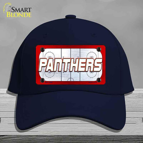 PANTHERS Graphic Novelty License Plate Hat HAT-MLP-14668 Cotton Navy
