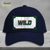 WILD Graphic Novelty License Plate Hat HAT-MLP-14670 Cotton Navy