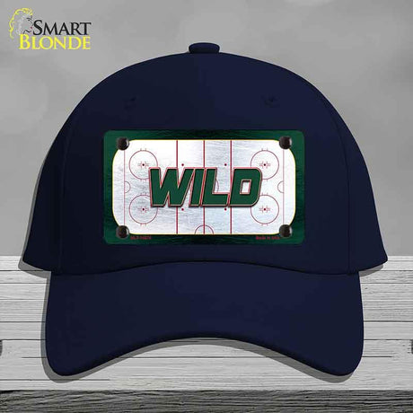 WILD Graphic Novelty License Plate Hat HAT-MLP-14670 Cotton Navy