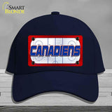 CANADIENS Graphic Novelty License Plate Hat HAT-MLP-14671 Cotton Navy
