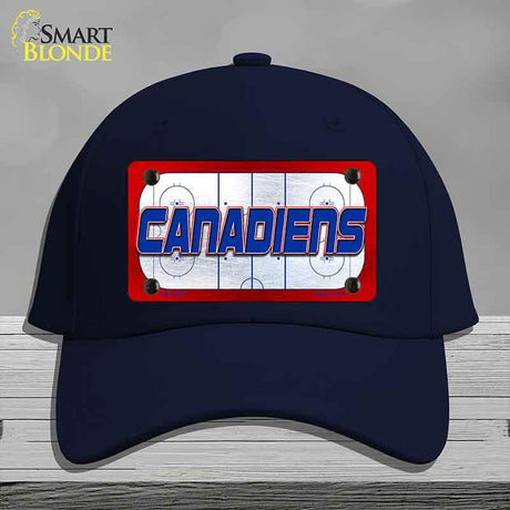 CANADIENS Graphic Novelty License Plate Hat HAT-MLP-14671 Cotton Navy